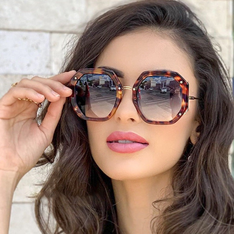 Women Fashion Polygon Sunglasses