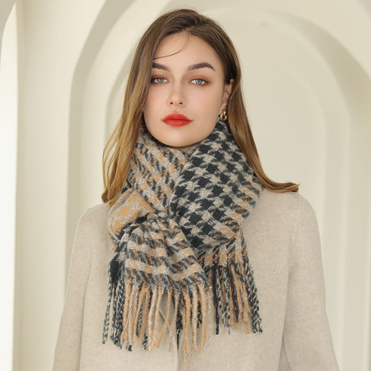 New Style Cashmere Scarf With Thickened Shawl